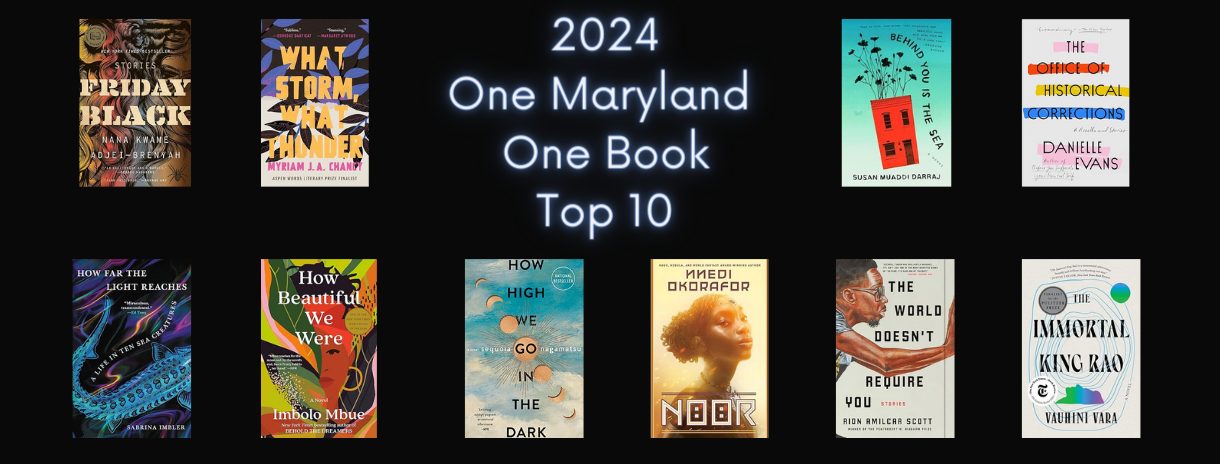 Announcing the 2024 One Maryland One Book Top Ten